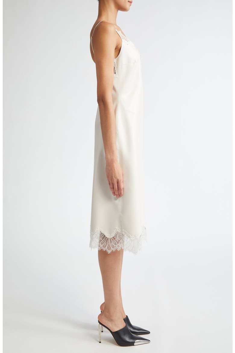 Latex & Lace Slipdress, Alternate, color, WHITE