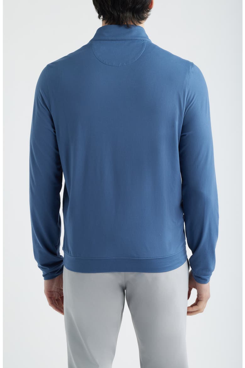 Solid Performance Quarter Zip Pullover, Alternate, color, INDIGO