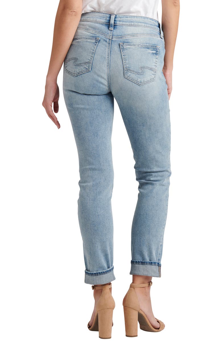 Silver Jeans Co. Elyse Ankle Straight Leg Jeans, Alternate, color, 