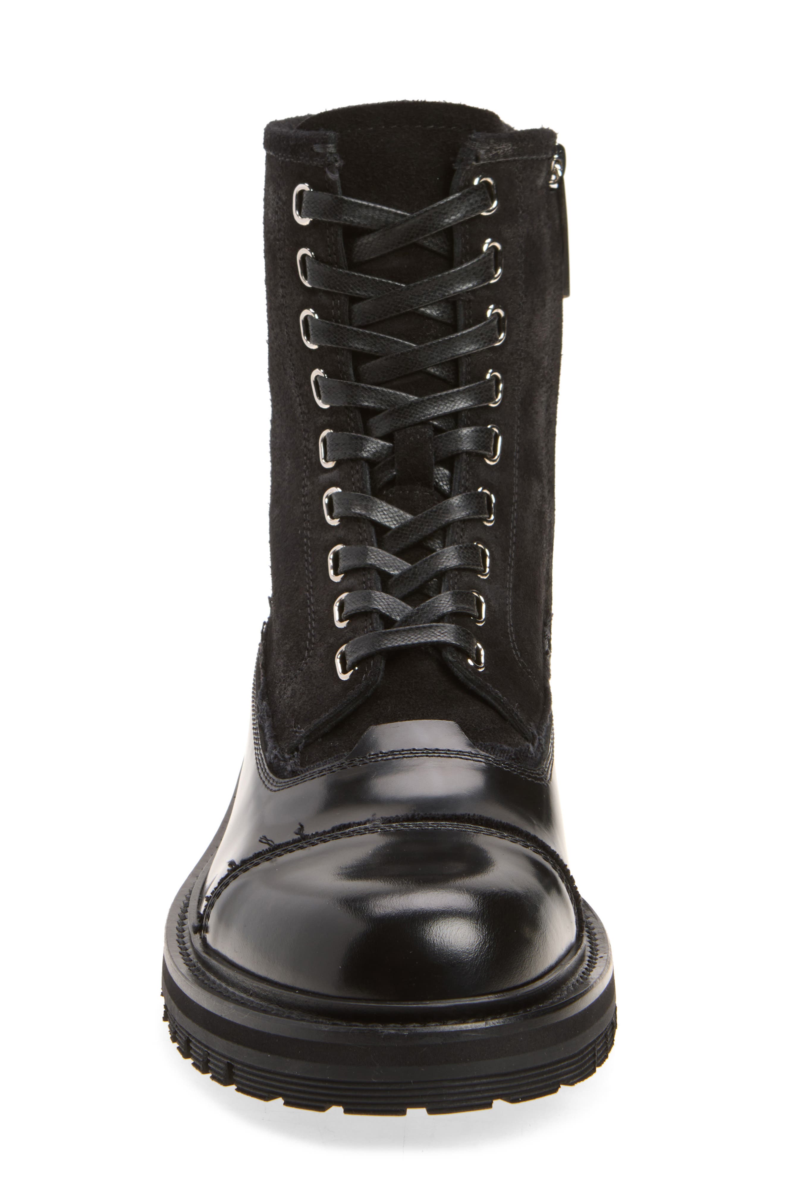 Leather Boot, Alternate, color, NERO/ NERO