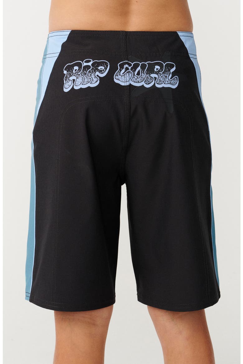 Kids' Rip Tuals Elasto Board Shorts, Alternate, color, WASHED BLACK