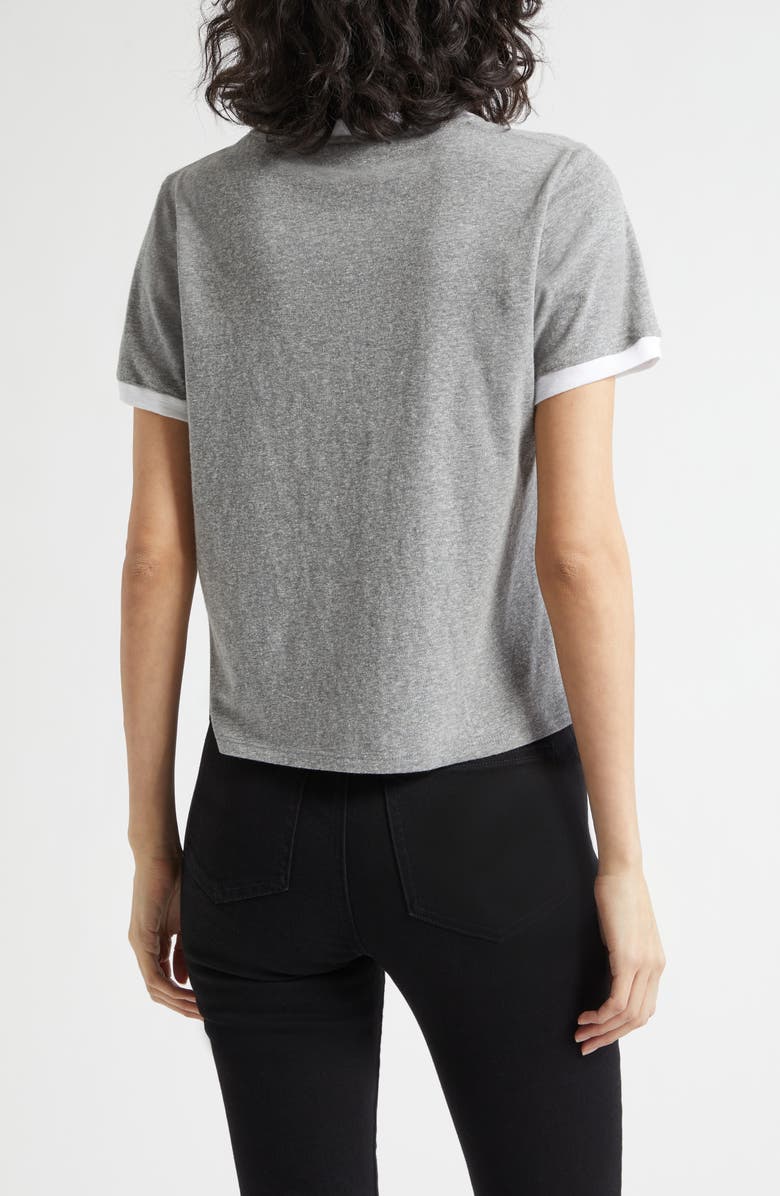 Cinq à Sept Hello Bonjour Howdy Graphic T-Shirt, Alternate, color, Charcoal Heather Grey/ Multi