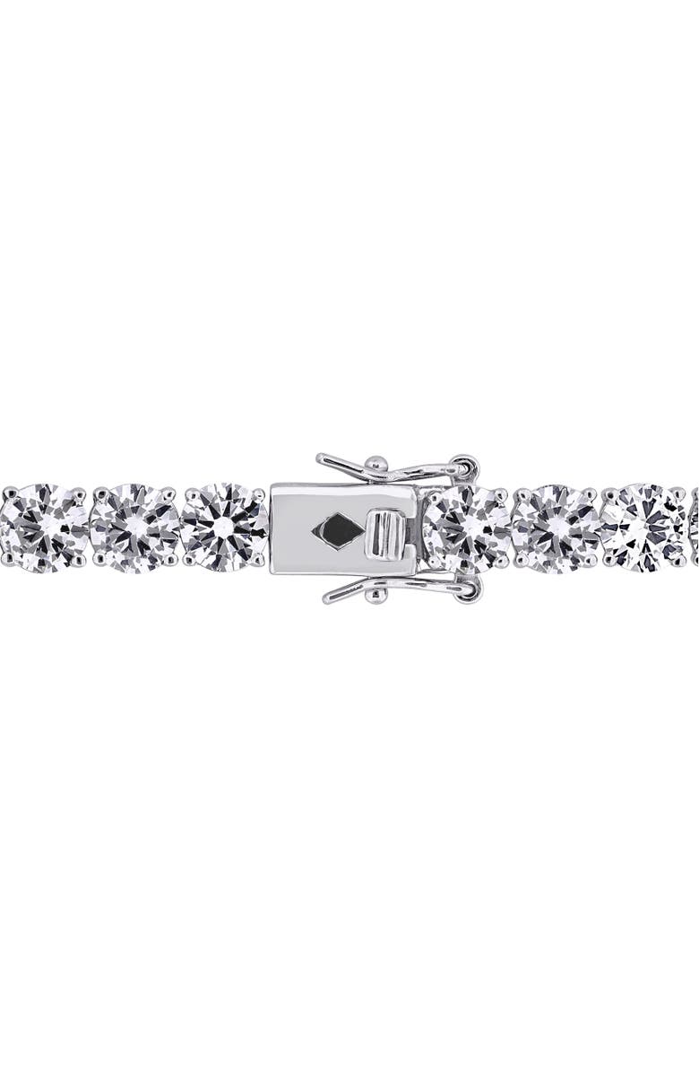 Julianna B. Lab-Created White Sapphire Tennis Bracelet, Alternate, color, Sterling Silver