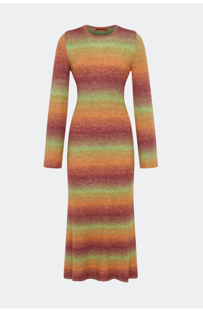 SIMONMILLER AXON KNIT DRESS, Alternate, color, Autumn Ombre
