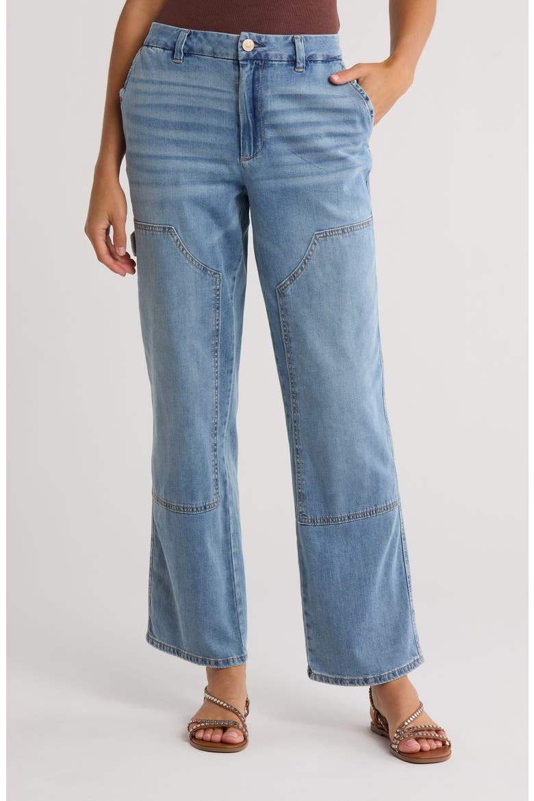 Featherweight High Waist Carpenter Jeans, Main, color, KODIAK