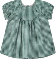 Stains and Stories by Babyface Gingham Woven Puff Sleeve Dress