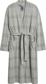 Majestic International Frosted Windows Plaid Cotton Blend Flannel Robe