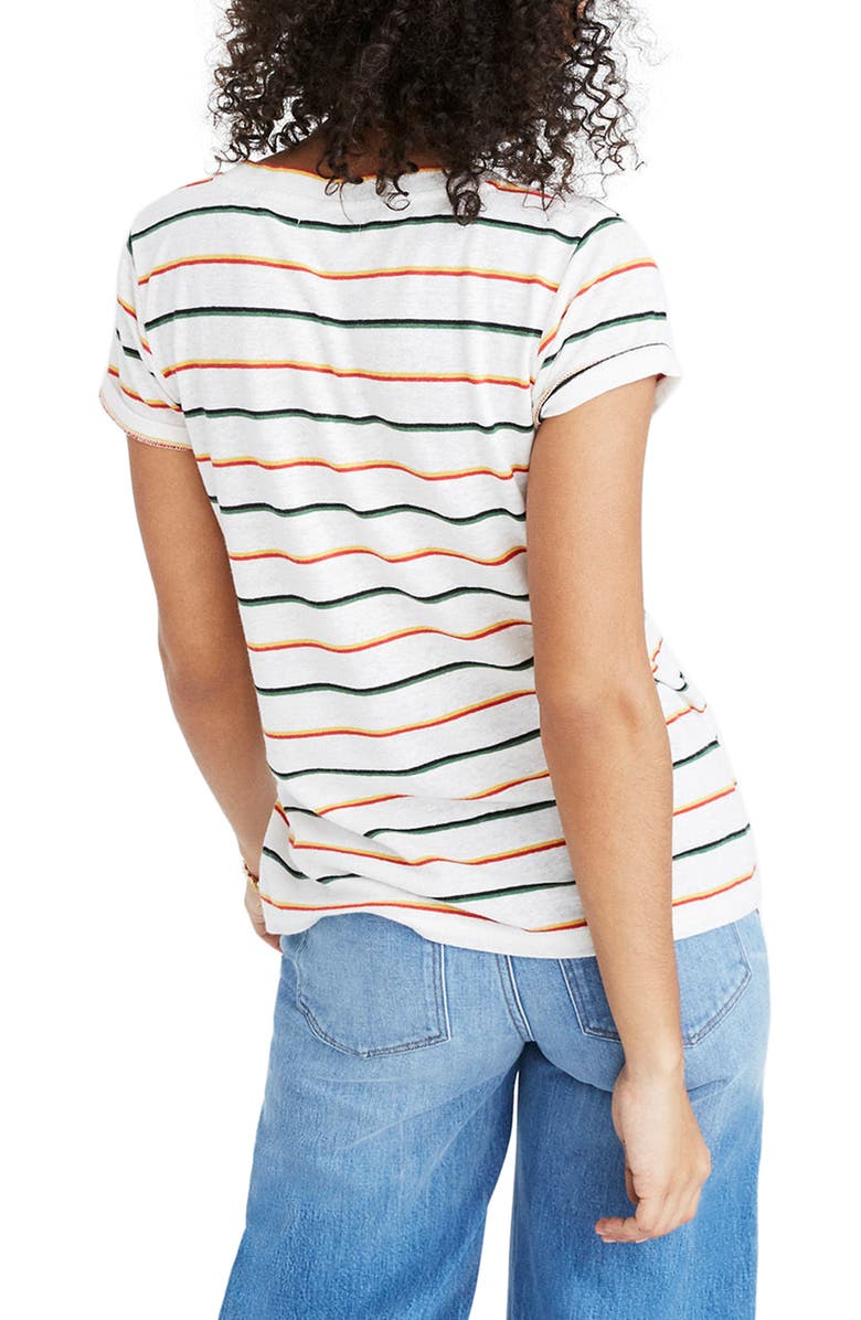 Madewell Stripe City Tee, Alternate, color, 