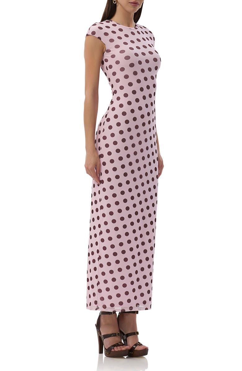 AFRM Cody Mesh Maxi Dress, Alternate, color, Rose Dot