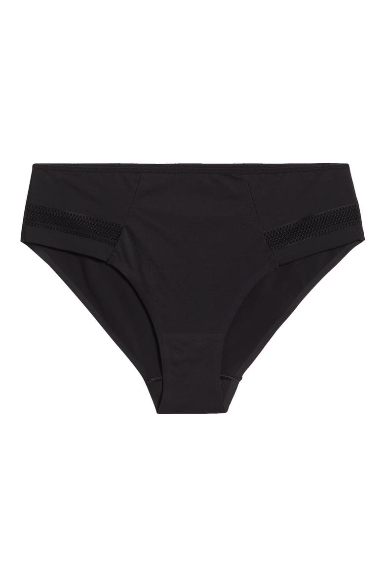 Easy Bliss Mid Rise Bikini Briefs, Alternate, color, BLACK