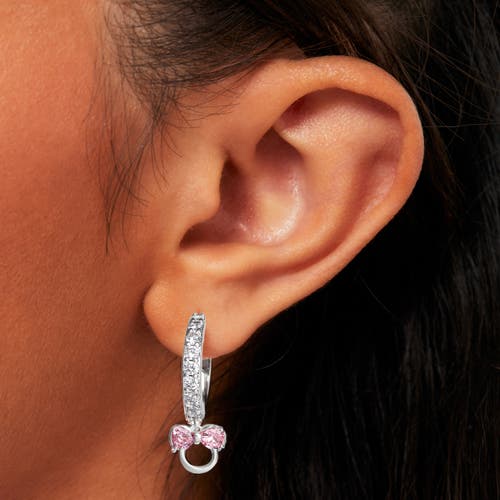 Disney Cubic Zirconia Hoop Earrings In Silver