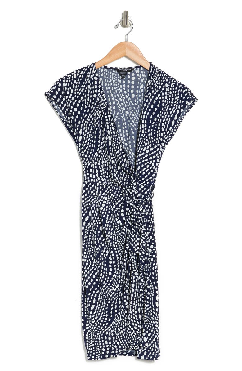 Maggy London Matte Jersey Wrap Dress, Alternate, color,