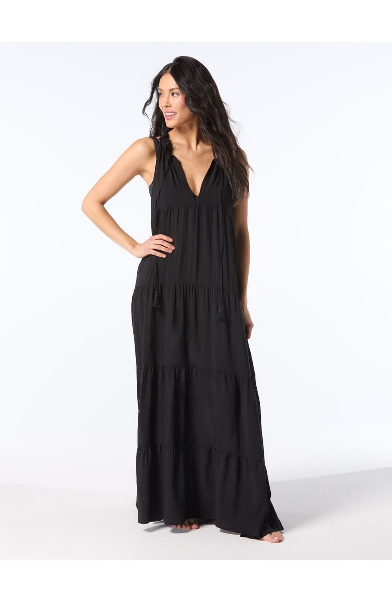 Vince Camuto Tiered Maxi Cover up, Main, color, 