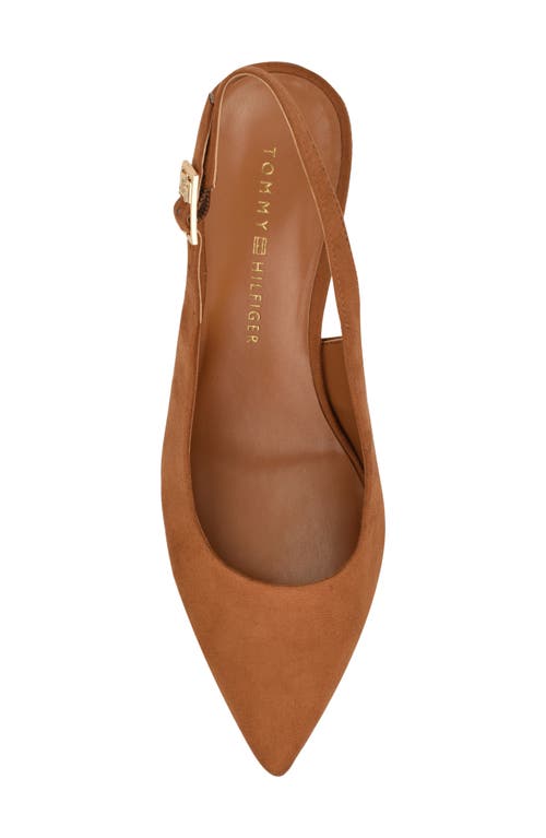 Tommy Hilfiger Azalee Block Heel Slingback Pump In Brown
