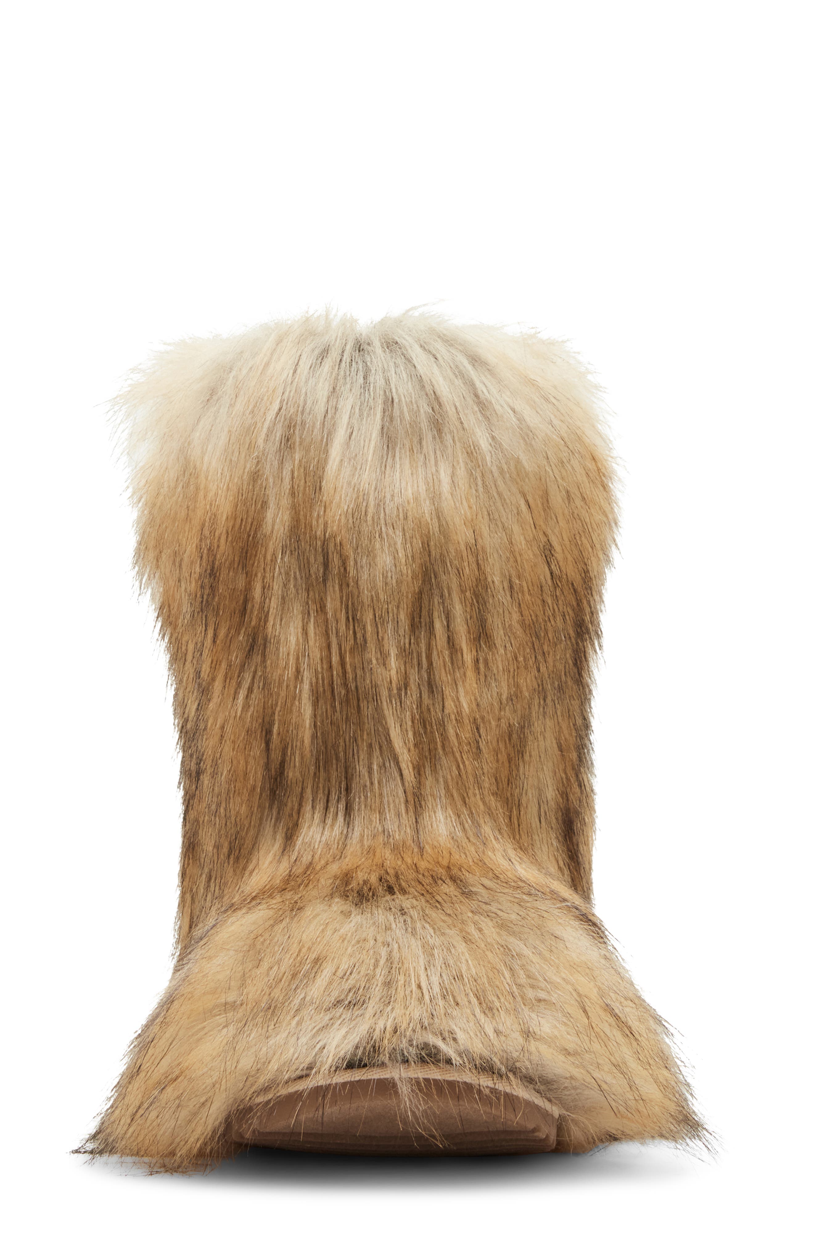 Steve Madden Beastie Faux Fur Bootie, Alternate, color, 