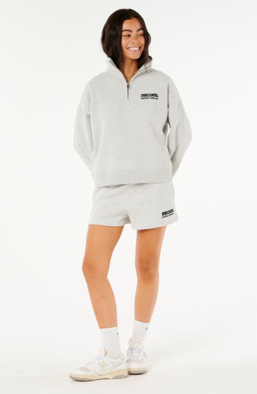 Rip Curl Surf Puff Logo Quarter Zip Sweatshirt