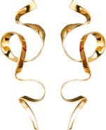 Sterling King Allegro Ribbon Drop Earrings
