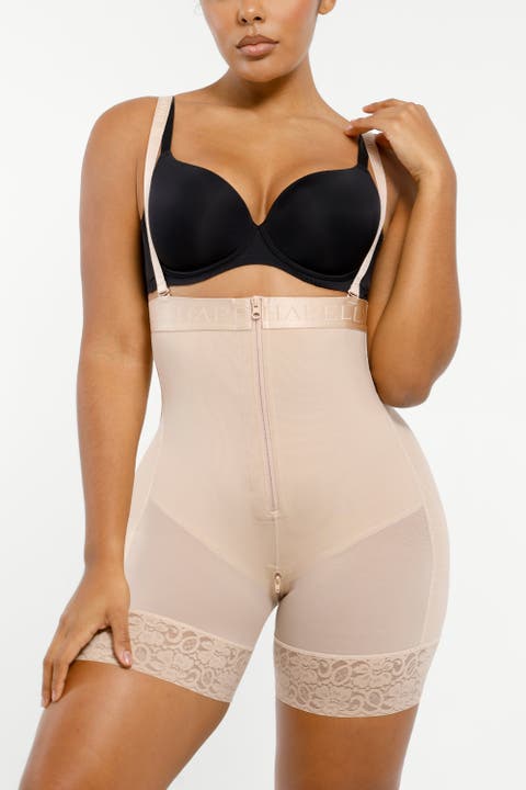 Firm Tummy Compression Bodysuit Shaper With Butt Lifter