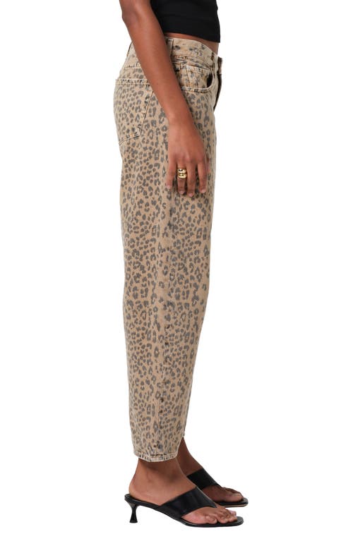 Citizens Of Humanity Relaxed Barrel Leg Silhouette Jeans In Natural Cheetah In Nat Cheetah (cheetah Print)