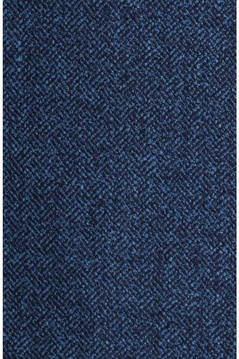Kei Trim Fit Blue Wool & Cotton Blend Herringbone Sport Coat, Alternate, color, MEDIUM BLUE