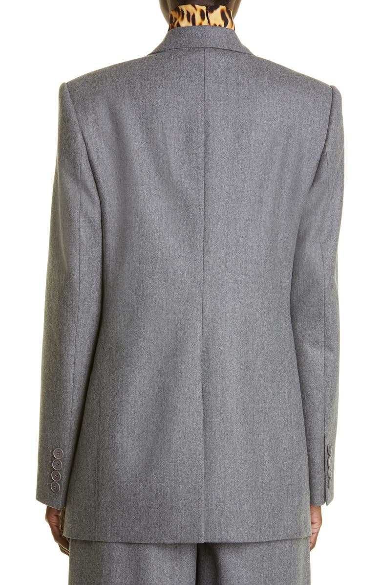 Stella McCartney Single Breasted Wool Flannel Blazer, Alternate, color, 