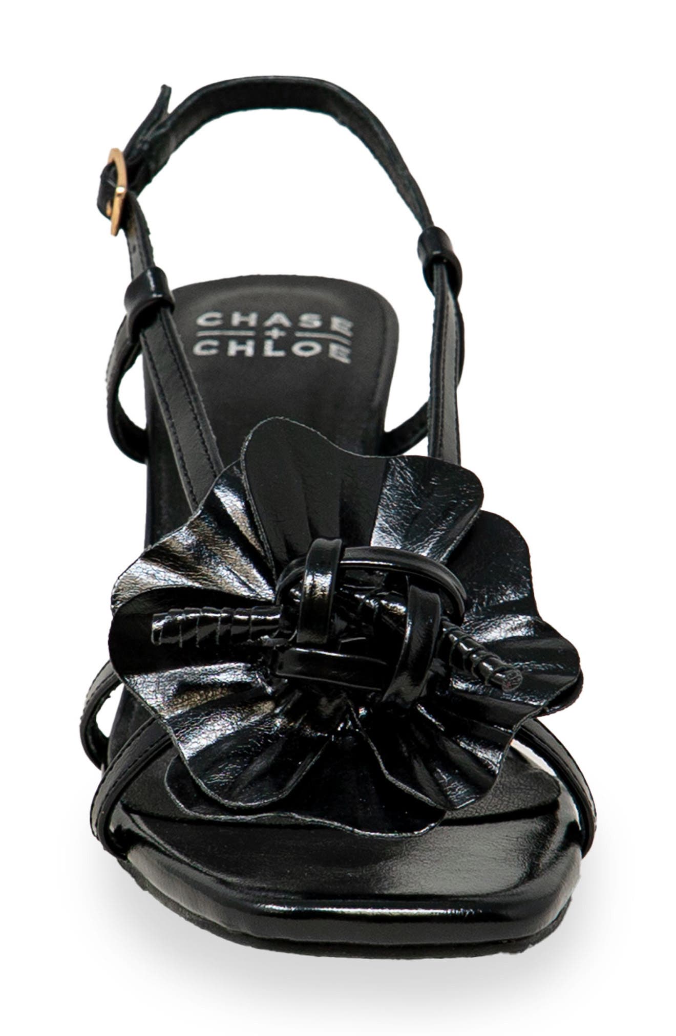 CHASE AND CHLOE Slingback Sandal, Alternate, color, Black