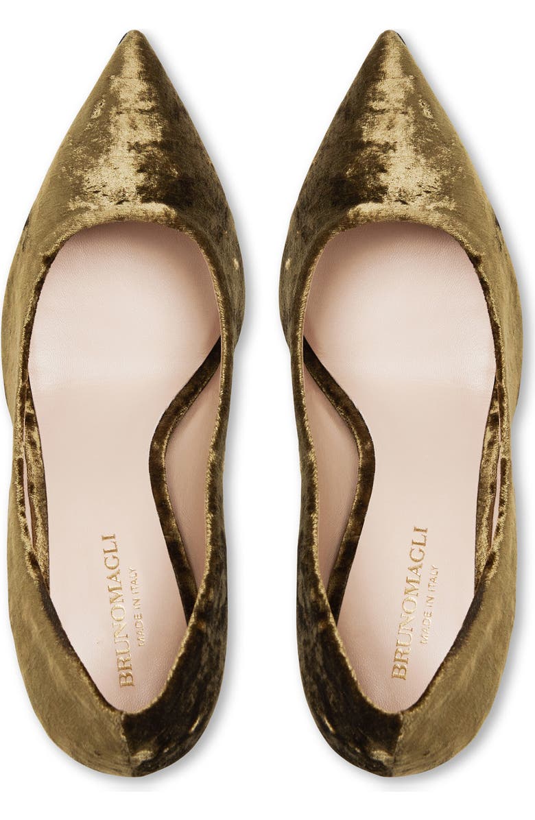 Bruno Magli Telma Pump, Alternate, color, Olive Crushed Velvet