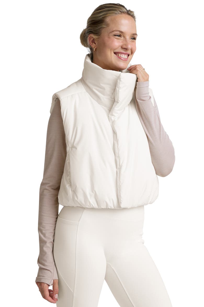 Warm-Up Water Repellent Puffer Vest, Alternate, color, GLACIER