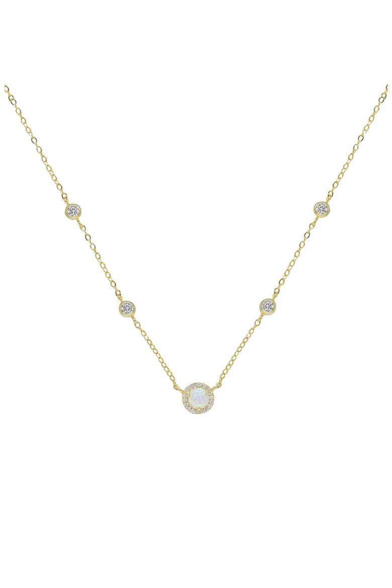 Opal Chain Necklace, Main, color, GOLD