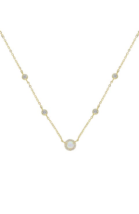 Opal Chain Necklace