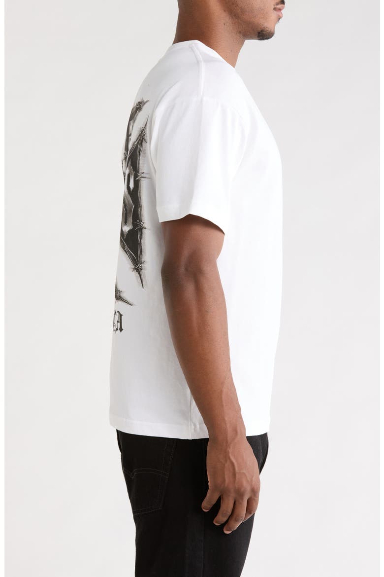 Rough Around the Edges Cotton Graphic T-Shirt, Alternate, color, WHITE