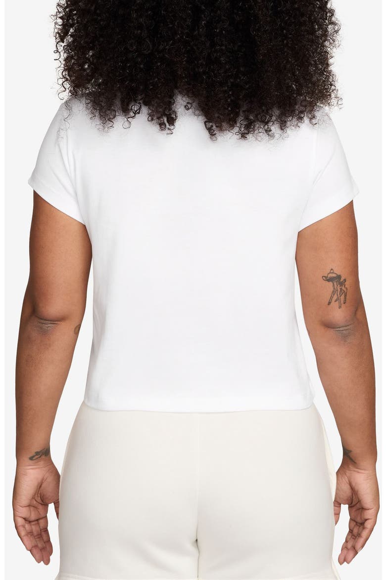 Sportswear Club Cotton Graphic T-Shirt, Alternate, color, WHITE/ BLACK