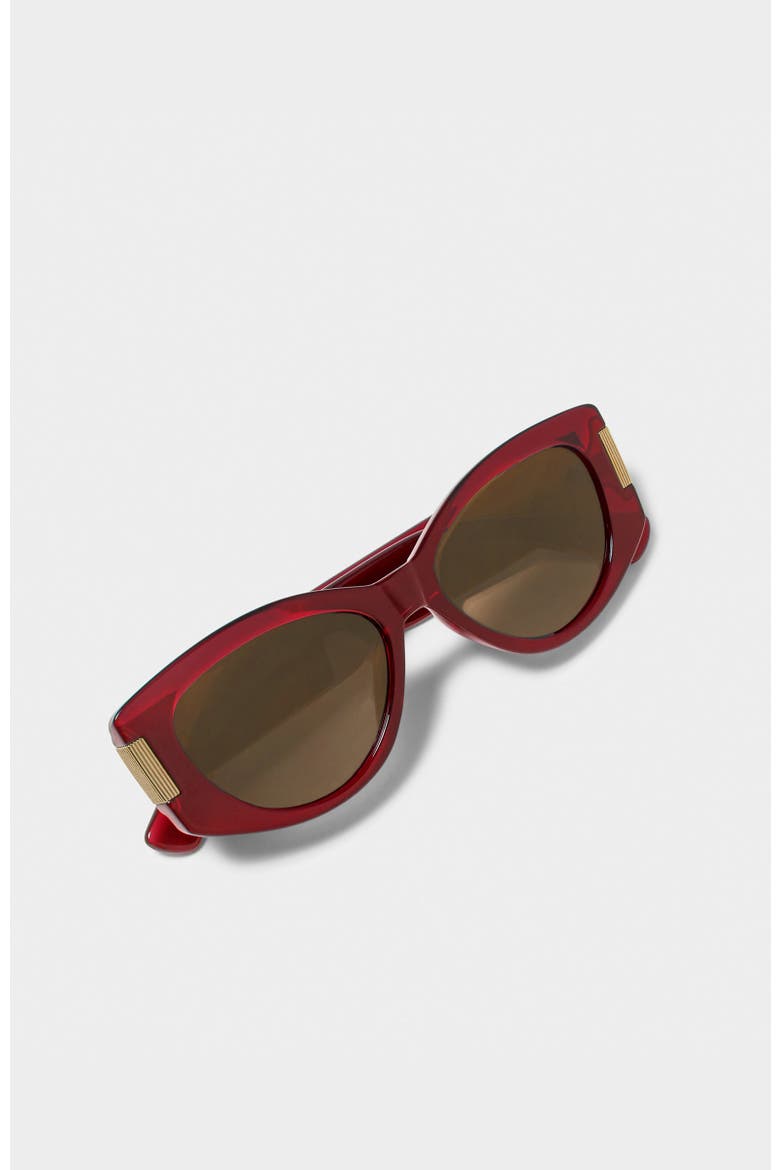 Rimini Sunglasses, Alternate, color, Deep Red