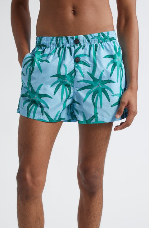 Le Maillot Puntini Cruise Print Swim Trunks