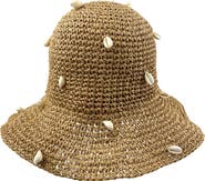 MARCUS ADLER Shell Straw Bucket Hat