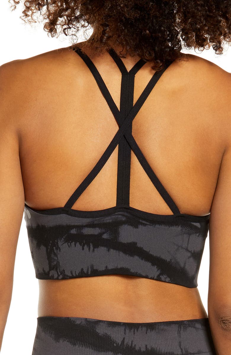 Zella Tie Dye Seamless Sports Bra, Alternate, color, 