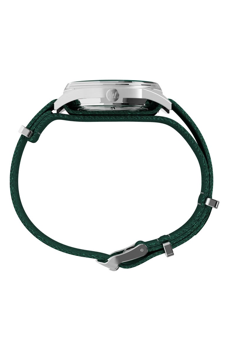 Timex<sup>®</sup> Marlin<sup>®</sup> Jet Automatic Fabric Strap Watch, 38mm, Alternate, color, Green