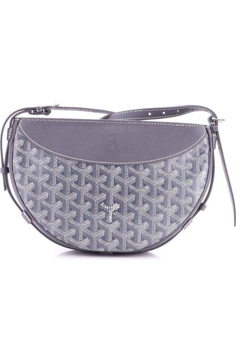 Pre-Owned Goyard Hirondelle Shoulder Bag Coated Canvas and Leather, Alternate, color, Gray