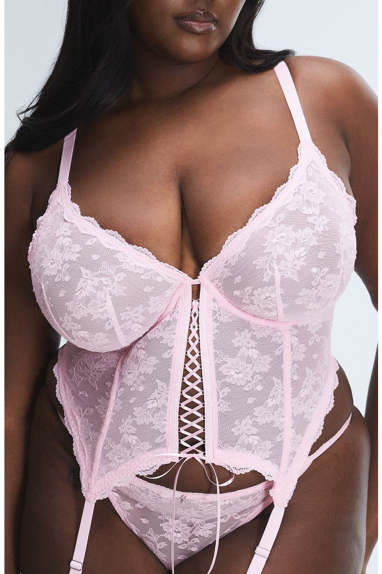 At First Sight Bustier, Alternate, color, VELOUR PINK