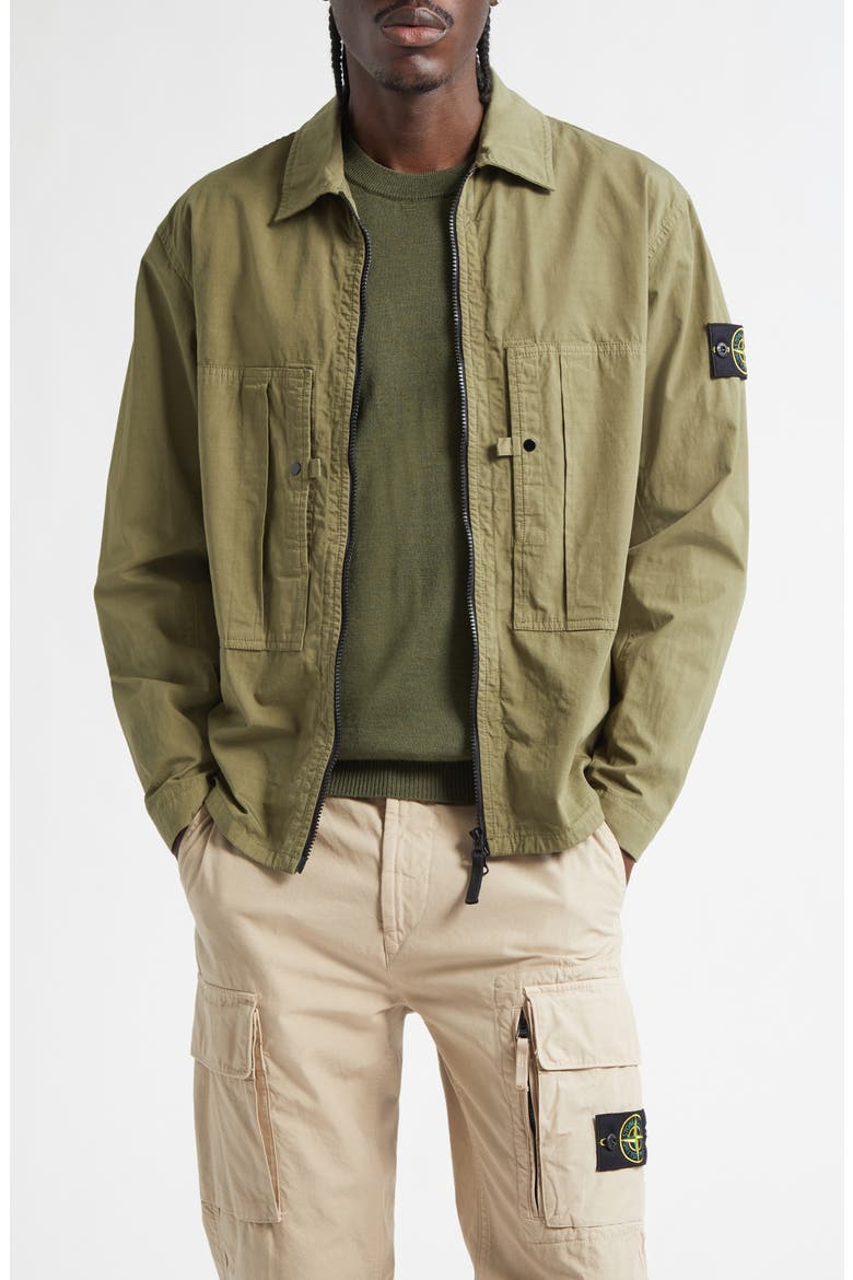 Mercerised Organic Cotton Ripstop Overshirt (Men) | Nordstrom