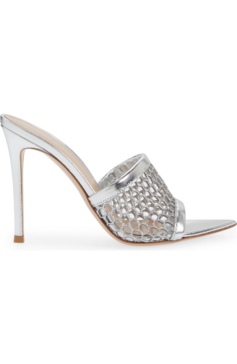 Gianvito Rossi Alisia Mesh Slide Sandal, Alternate, color,