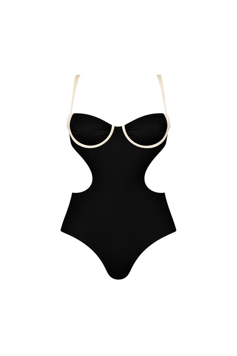 Noelle Monokini, Main, color, Black