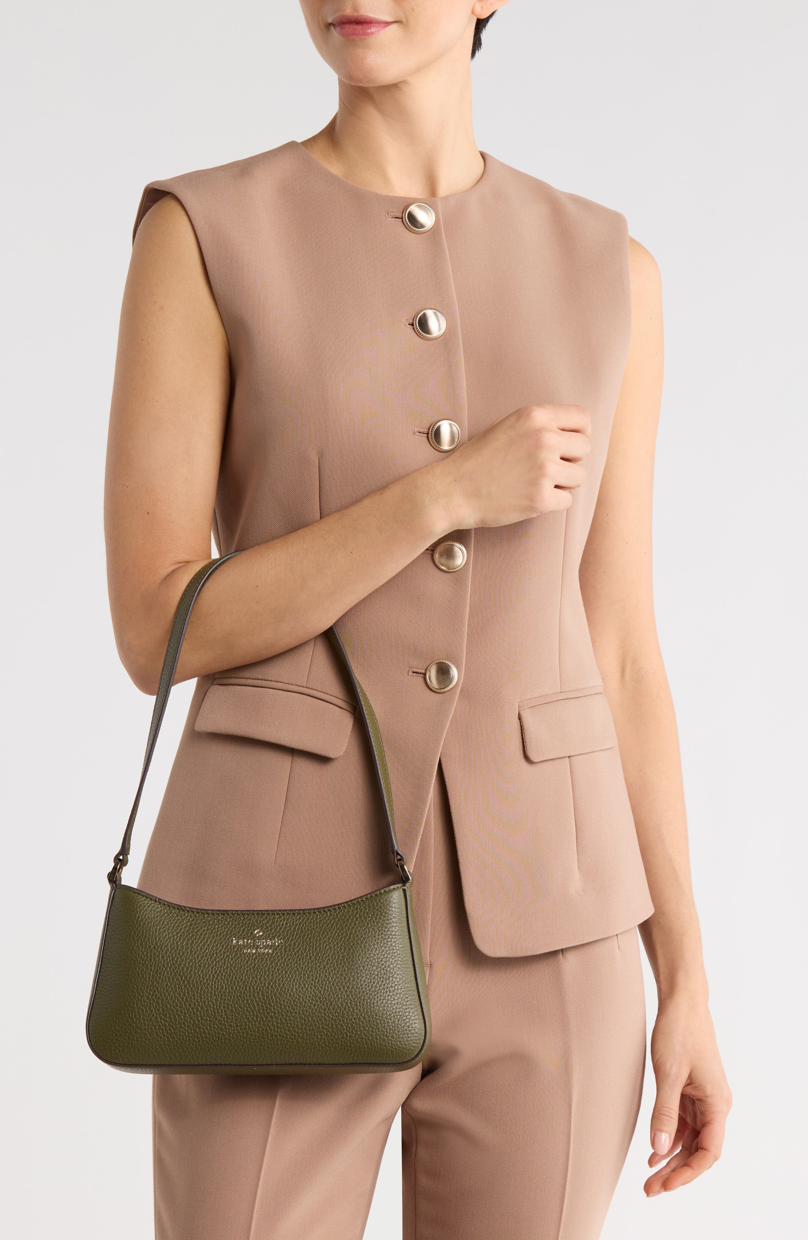 Kate Spade New York julia small shoulder bag, Alternate, color, Seaweed