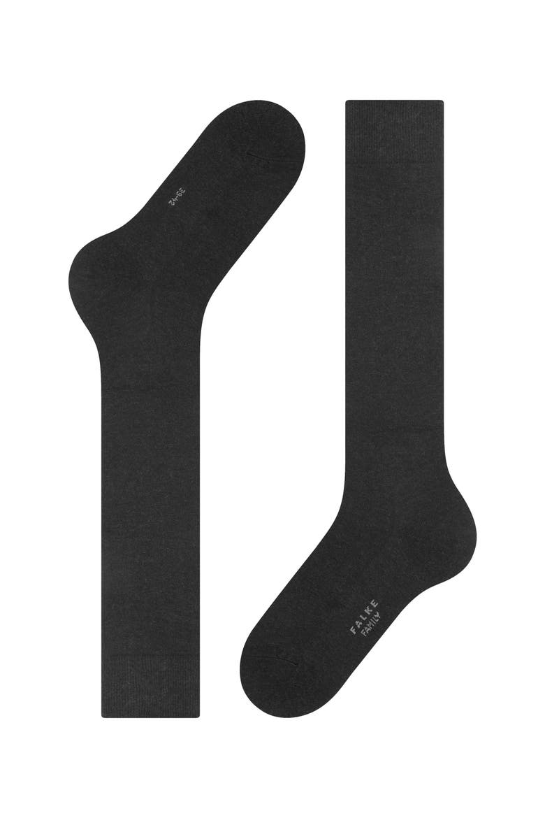 Family Knee High Socks, Alternate, color, Anthracite Melange
