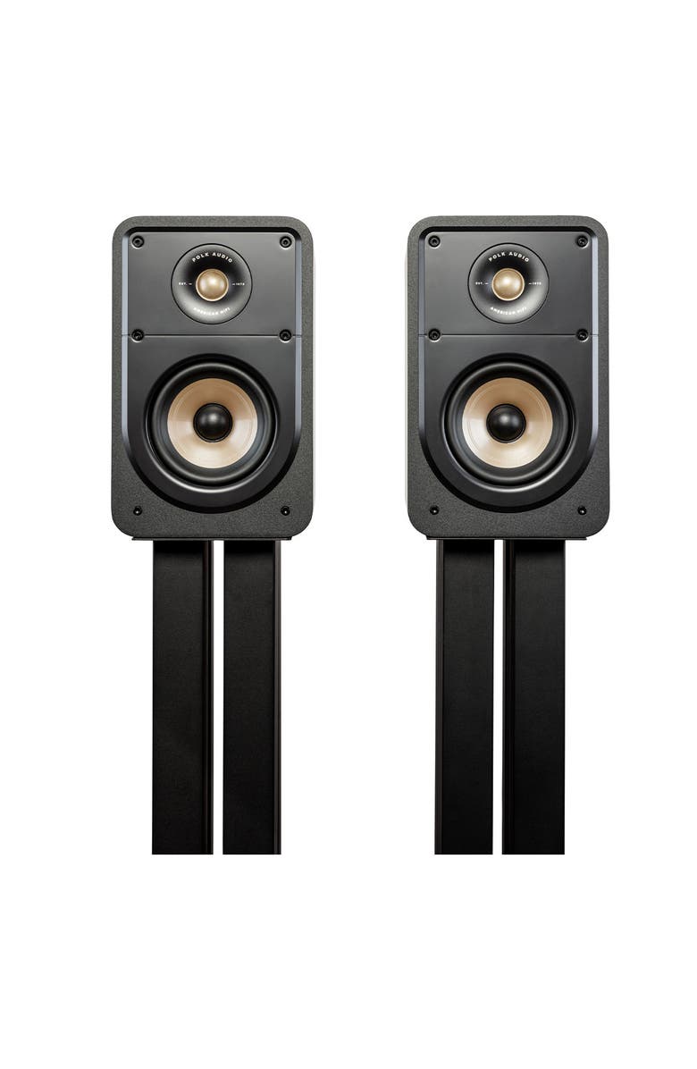 Polk Audio Signature Elite ES15 Compact Bookshelf Speakers - Pair, Main, color, Black