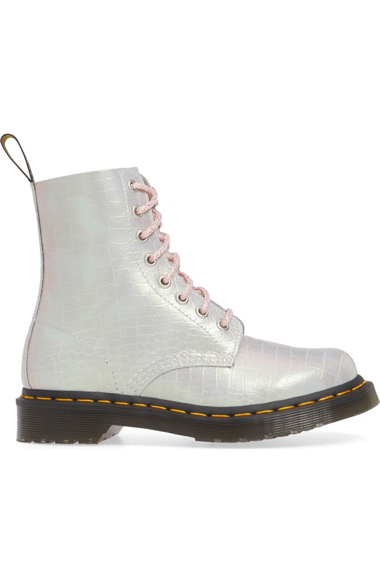 Dr. Martens 1460 Croc Embossed Boot, Alternate, color,