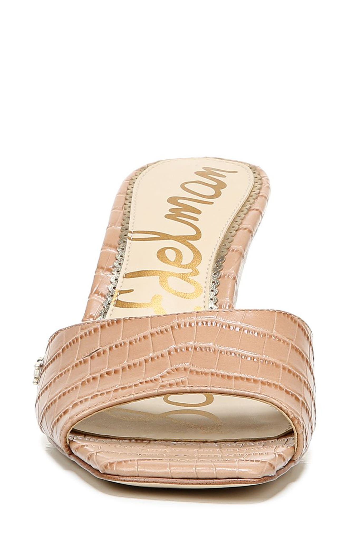 Tesma Wedge Slide Sandal, Alternate, color, TOASTED ALMOND LEATHER