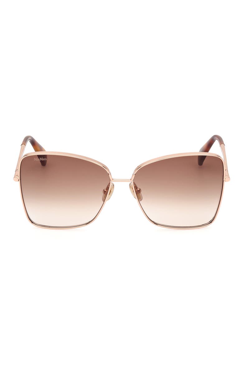 Menton1 59mm Sunglasses, Main, color, SHINY ROSE GOLD / BROWN