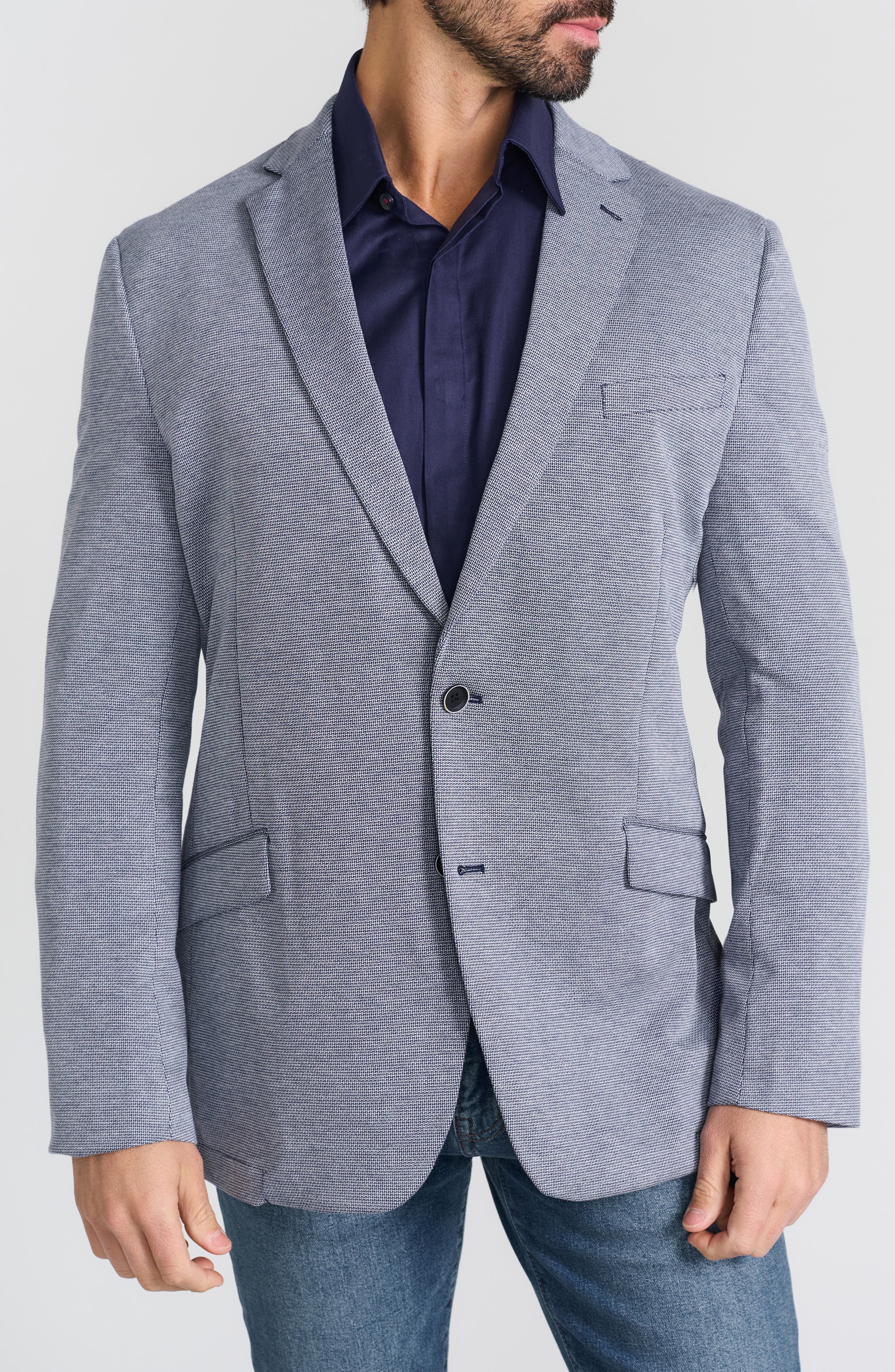 SAVILE ROW CO Textured Knit Sport Coat