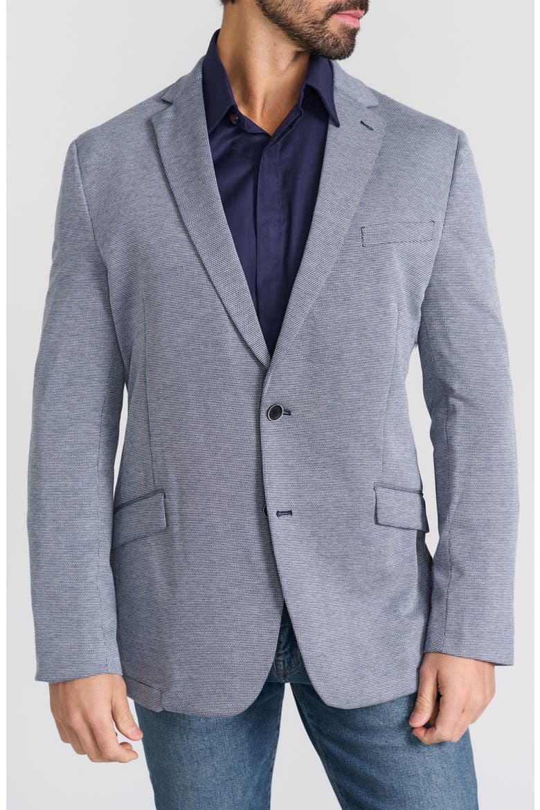 Textured Knit Sport Coat, Main, color, NAVY